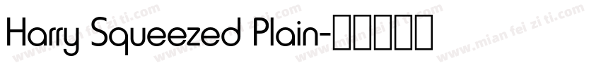 Harry Squeezed Plain字体转换